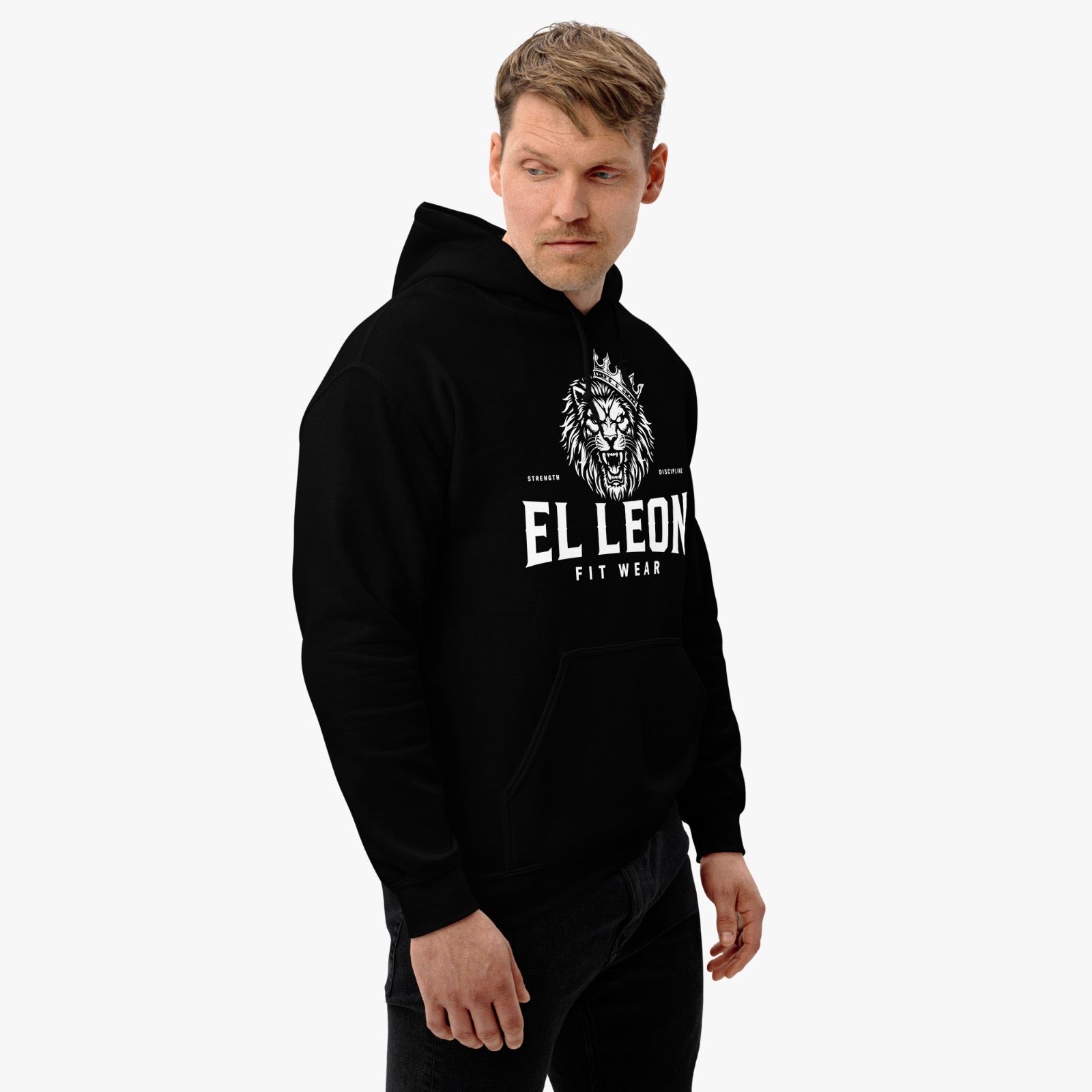 El León Hoodie — Black & White