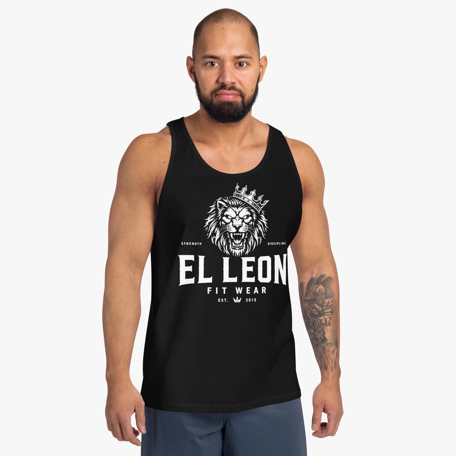 El León Tank Top — Black & White