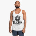 El León Tank Top — White & Black