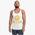El León Tank Top — White & Gold
