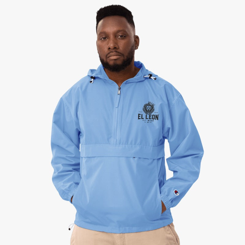 El León Champion Jacket — Carolina Blue