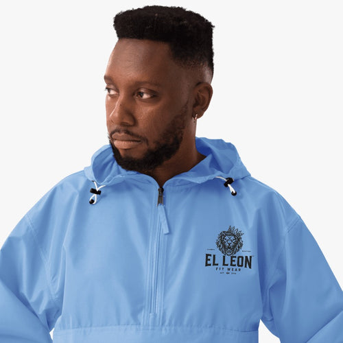 El León Champion Jacket — Carolina Blue