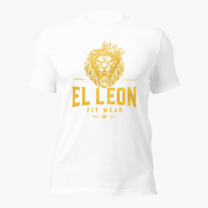 El León Tee — White & Gold