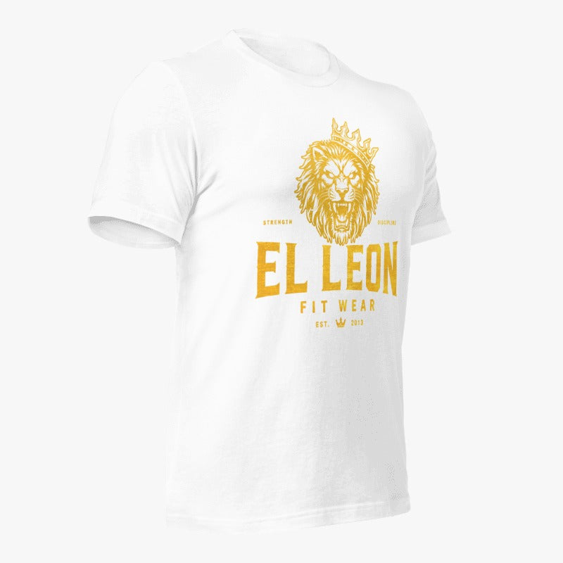 El León Tee — White & Gold