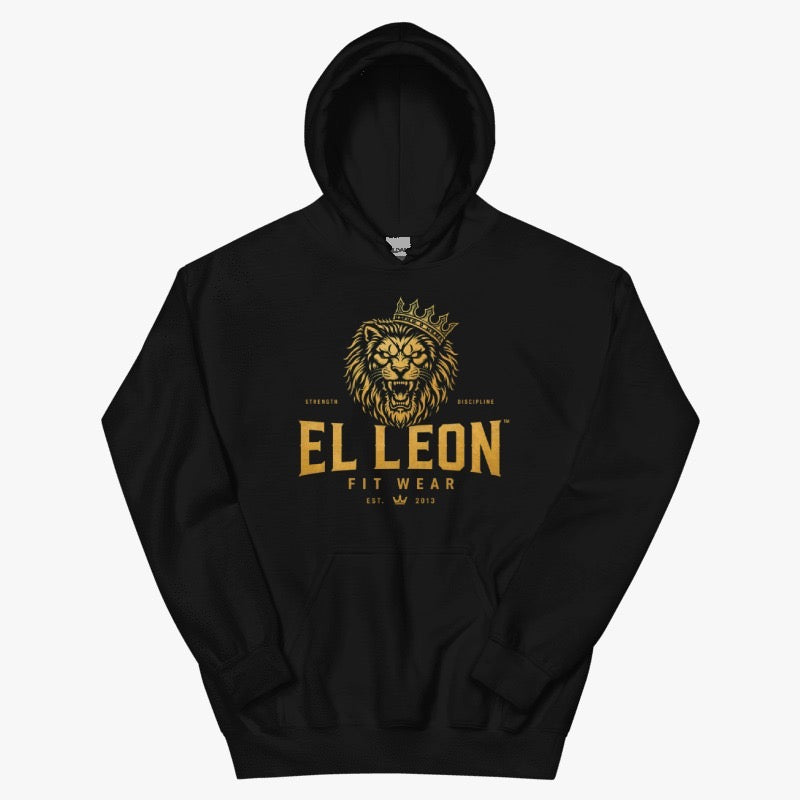 El León Hoodie — Black & Gold