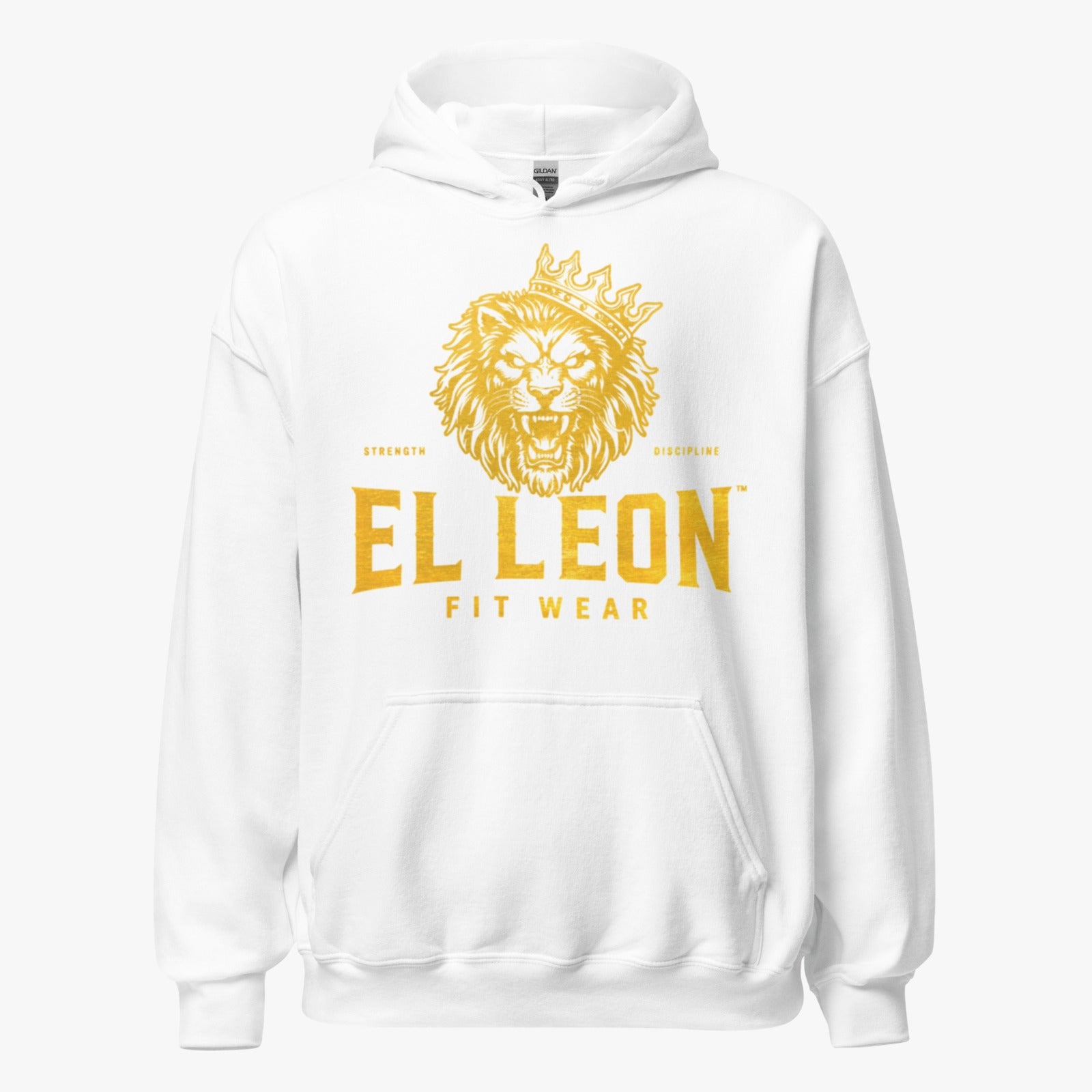 El León Hoodie — White & Gold